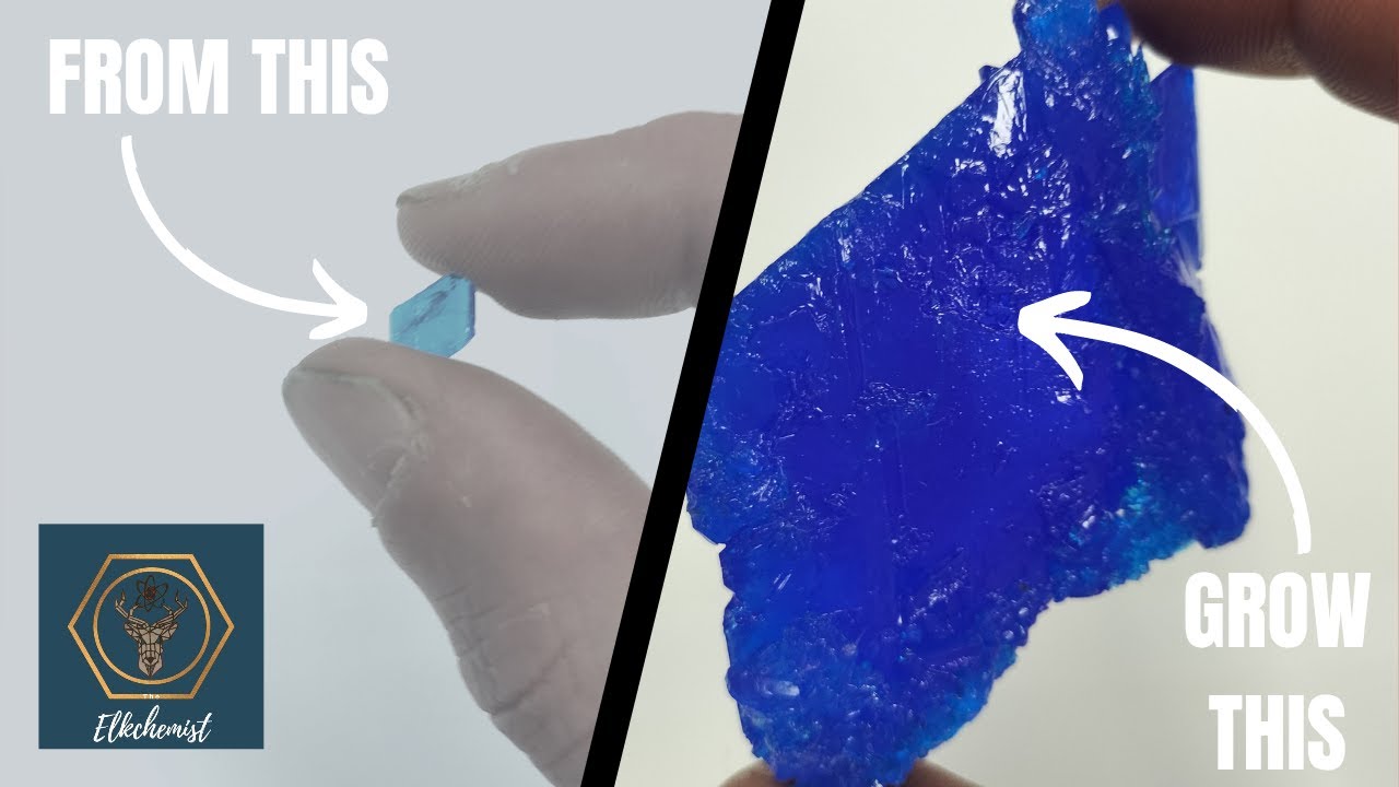 Growing BIG Crystals From Small Seed Crystals | Growing Crystals | Chemistry Experiment