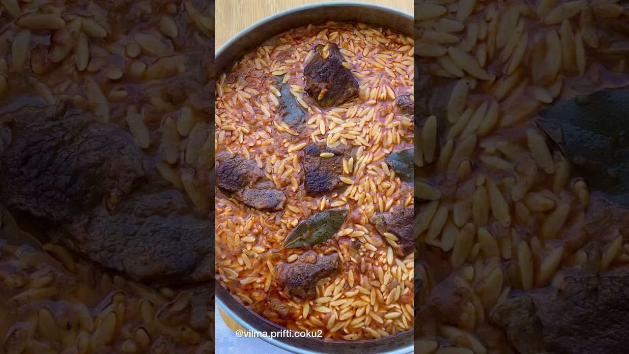 Makarona ne furre me mish vici dhe domate: #kuzhinashqiptare #cooking