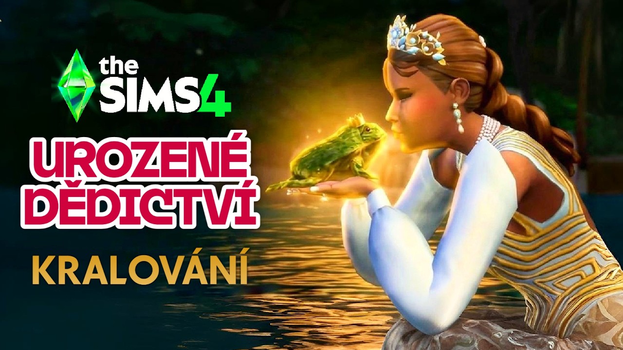 🐸 GAMEPLAY z The Sims 4 Urozené dědictví vypadá PŘEKVAPIVĚ! Dramata, království a žáby? 👑