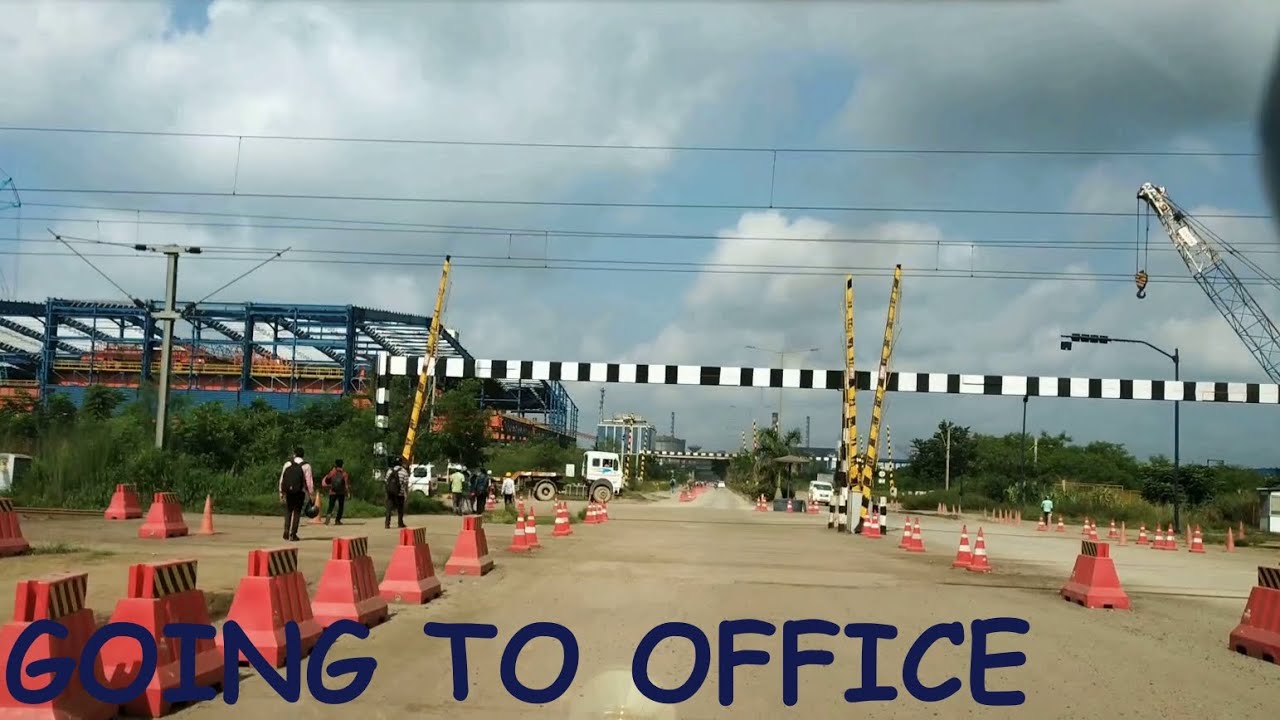Going to office @ Jajpur road Kalinganagar Odisha.