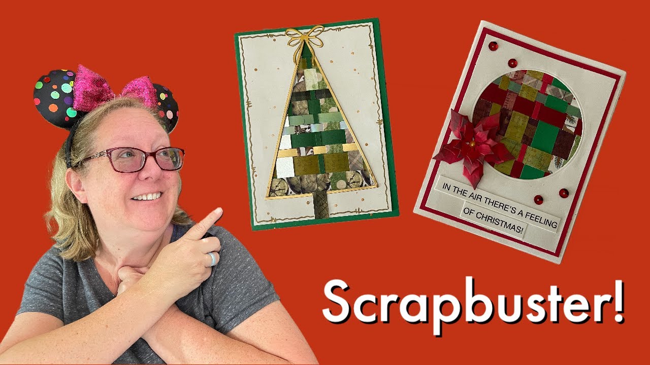 Make beautiful Christmas cards from SCRAPS like a pro!