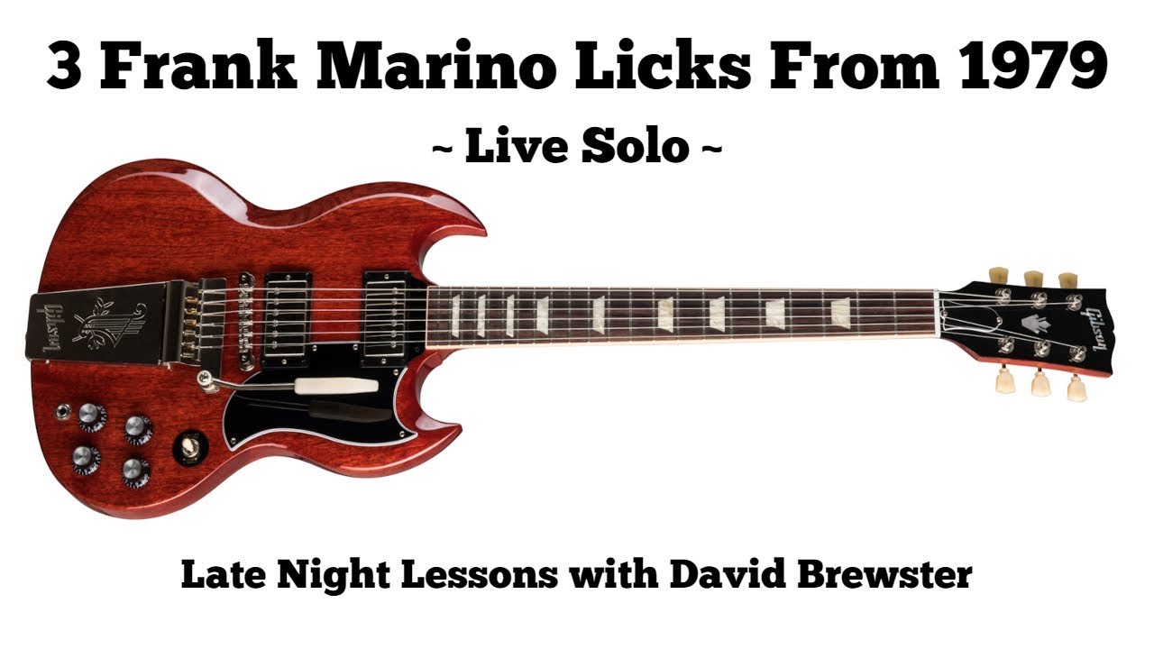 3 Frank Marino Licks From 1979