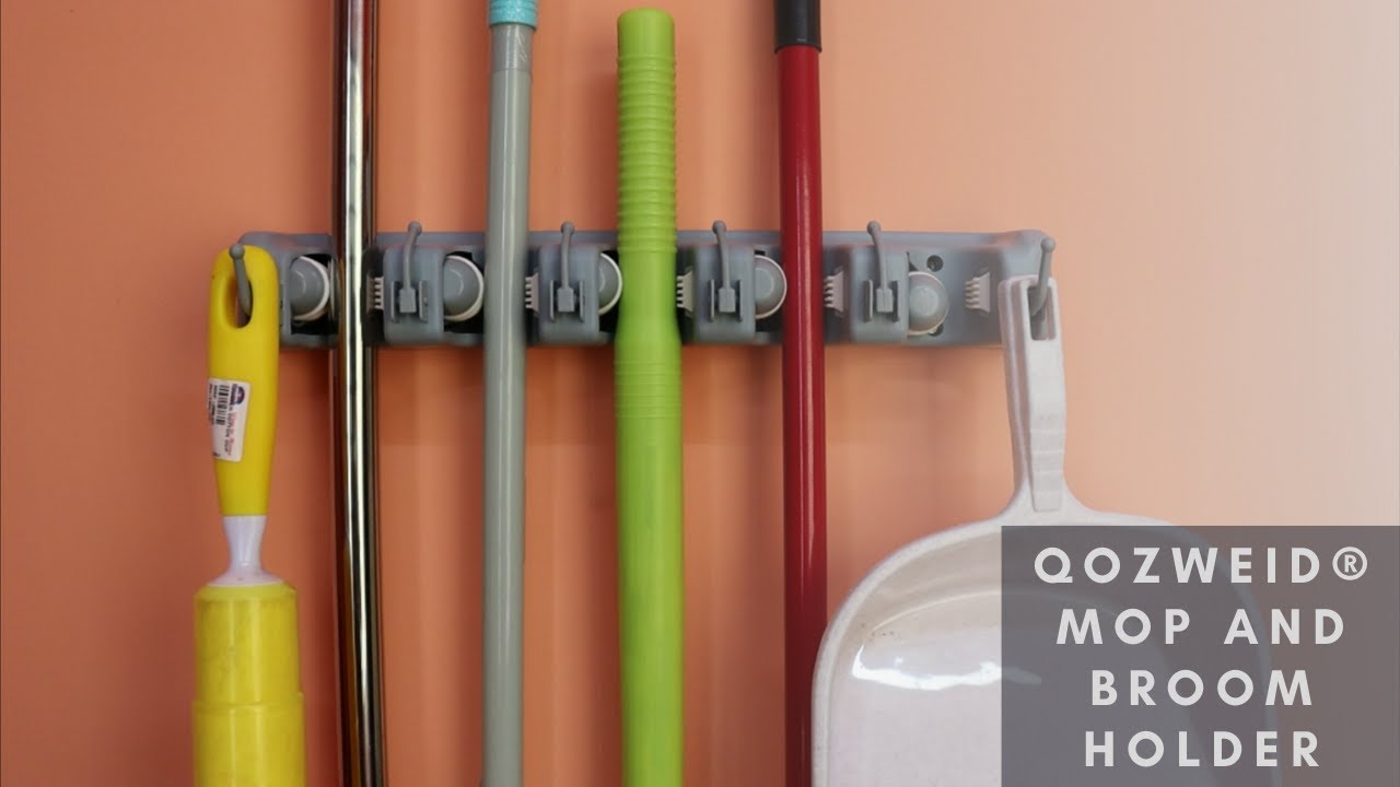 QOZWEID® Mop and Broom Holder | Unboxing | Installation | Demo