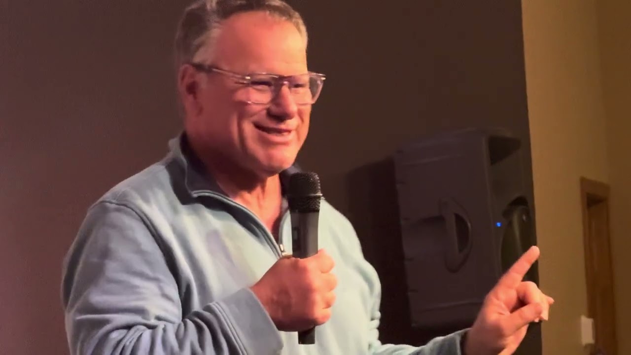 Mike Ehrhart of Beautiful Mess Ministries speaks Friday night at Vintage Faith Church in Cicero