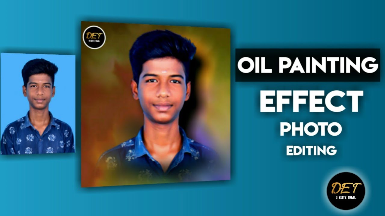 Oil Painting Effect On Photo Editing | Lightroom | PicsArt | in Tamil