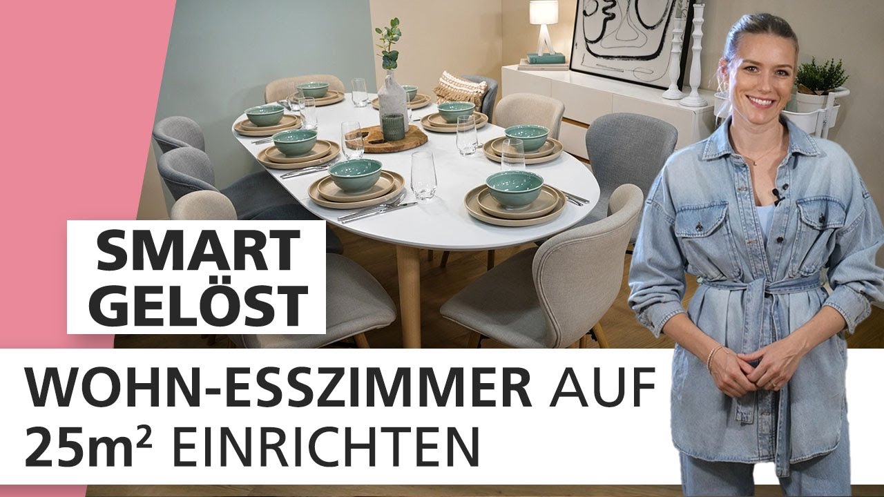 Klein & praktisch eingerichtet - dein Wohn-Esszimmer auf 25 qm 🛋 | Smart gel&ouml;st | INTERIYEAH!