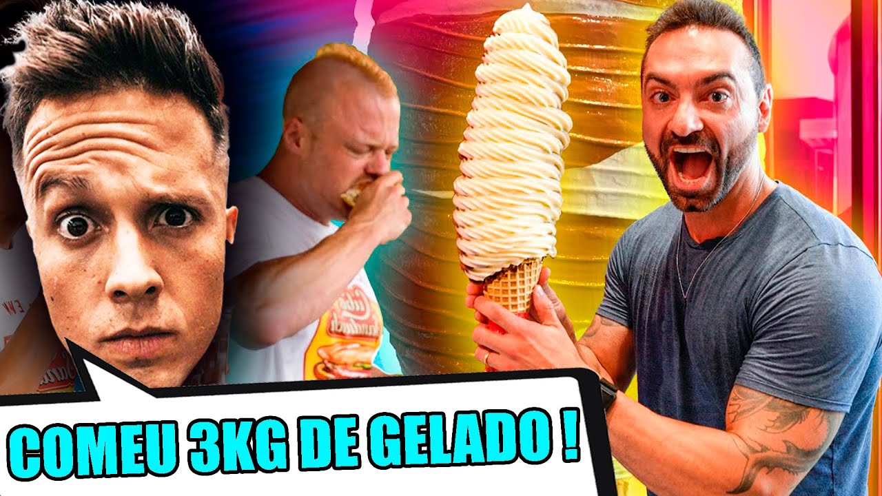 BRUNO MOTA reage a CORBUCCI / Engoli o SORVETE GIGANTE & Torneio de SANDUÍCHE! [EUA 🇺🇸]