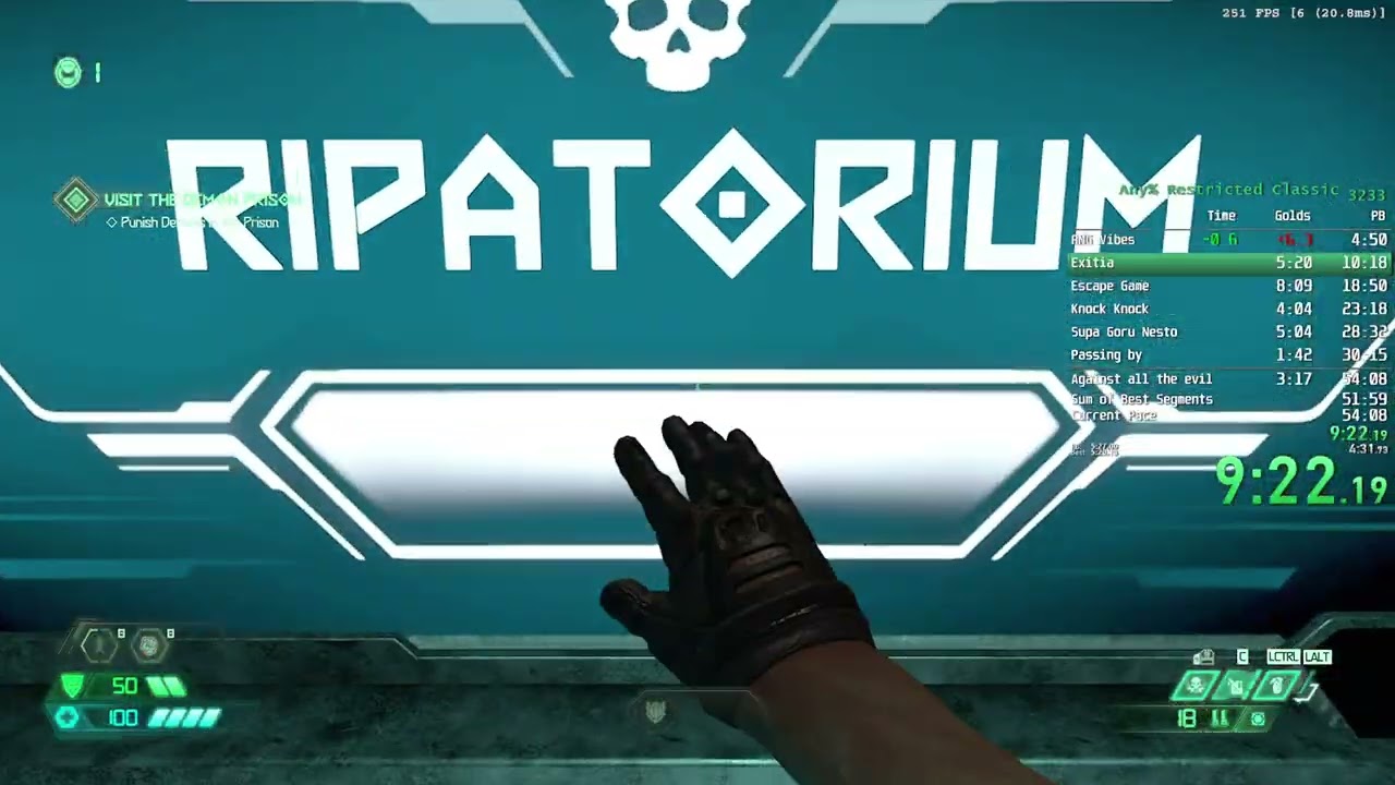 DOOM Eternal - Any% Restricted Classic | 54:02