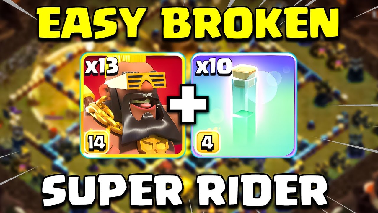 BROKEN !! TH17 Super Hog Attack Strategy | Easy Th17 Attack Strategy (Clash of Clans)