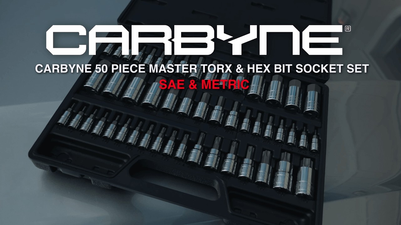 CARBYNE 50 Pc. Master Torx, SAE & Metric Hex Bit Socket Set (3101604)