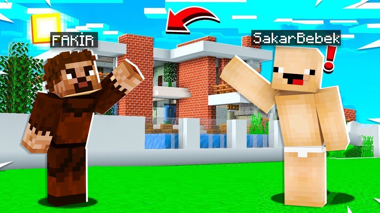 SAKAR VE FAKİR YENİ LÜKS VİLLAMIZ !! 😱 - Minecraft