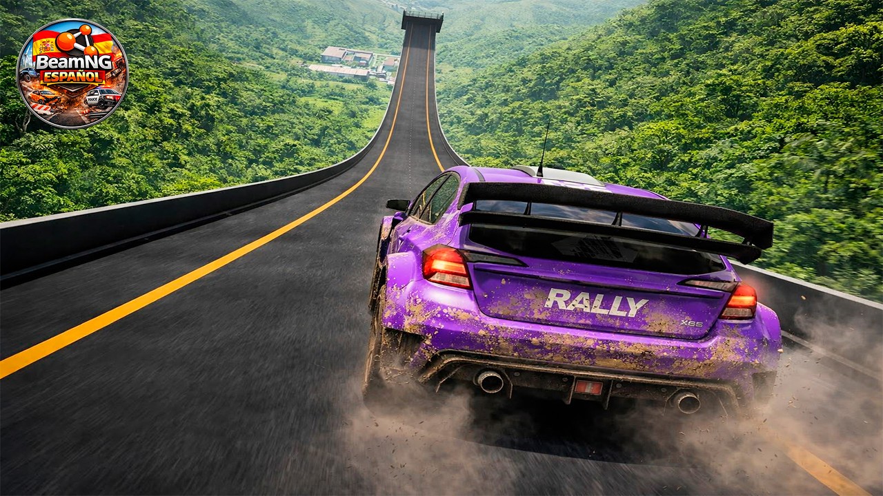 Saltos de Coches en Rampas Grandes #1– BeamNG.drive