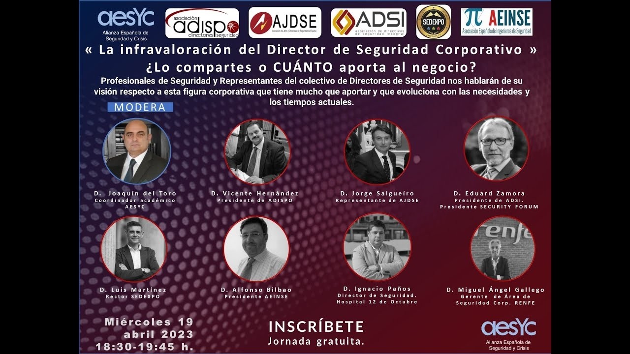 La infravaloración del Director de Seguridad Corporativo.