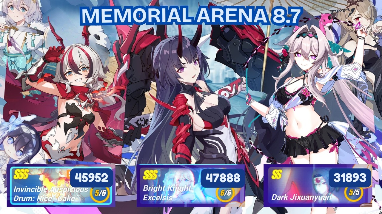 Raiden Mei's Return (Probably Not) | Ex-Memorial Arena 8.7 All Stages | Honkai Impact 3rd