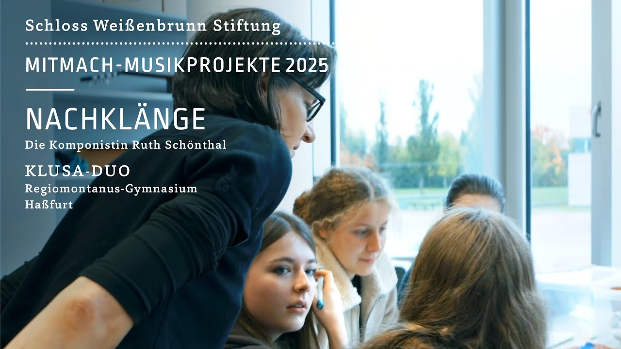 KLUSA-Duo mit einem Workshop über Ruth Schönthal im Regiomontanus-Gymnasium in Haßfurt