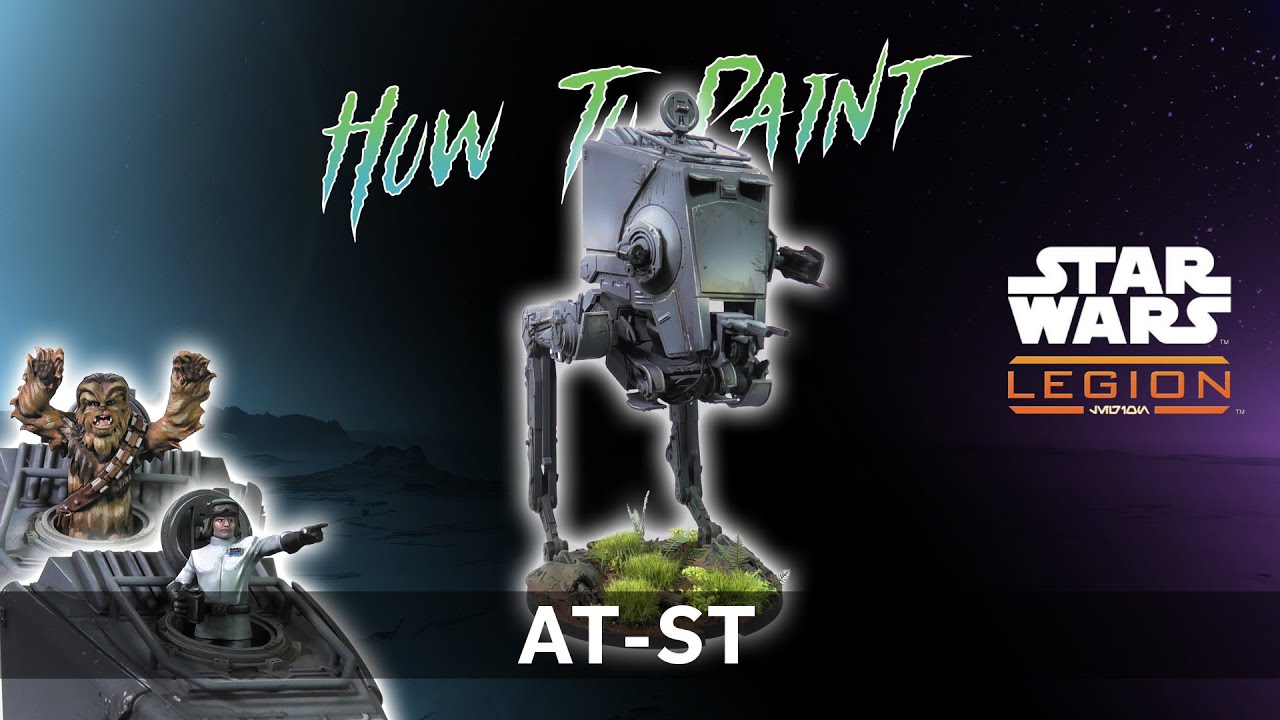 Painting This HUGE Star Wars Legion Vehicle! How To Paint The AT-ST