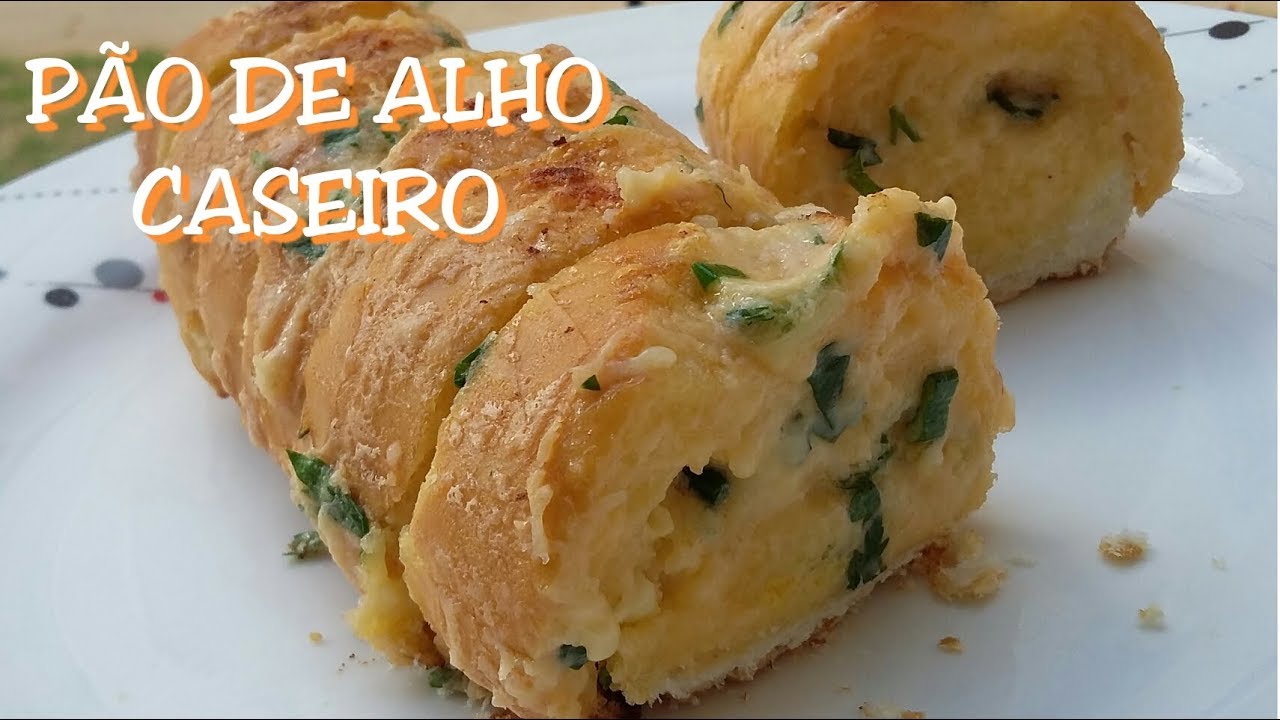 PÃO DE ALHO CASEIRO COM PROVOLONE