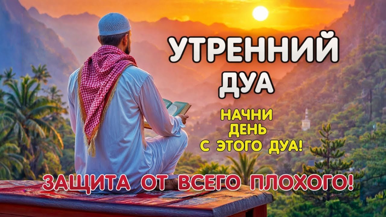 🌙 Самая сильная утренняя дуа — полная защита от любых бед!|اذکار الصباح 