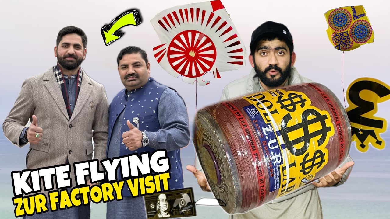 Zur Factory Ka visit Dollar Kite Cutting Review😍Sheesha dour Kite Flying🥵 Dhaie Tawa Ura Liya😱