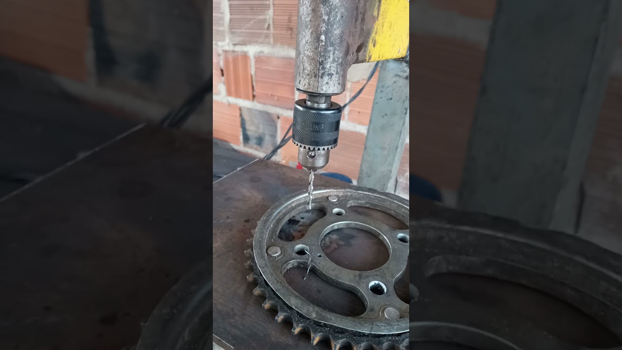 furadeira de bancada caseira .