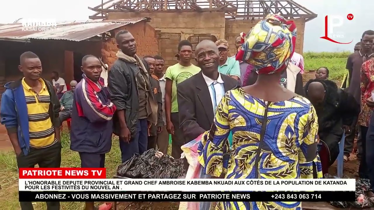  Député provincial Ambroise KABEMBA NKUADI passe les fêtes ensemble avec la population de bk kanda