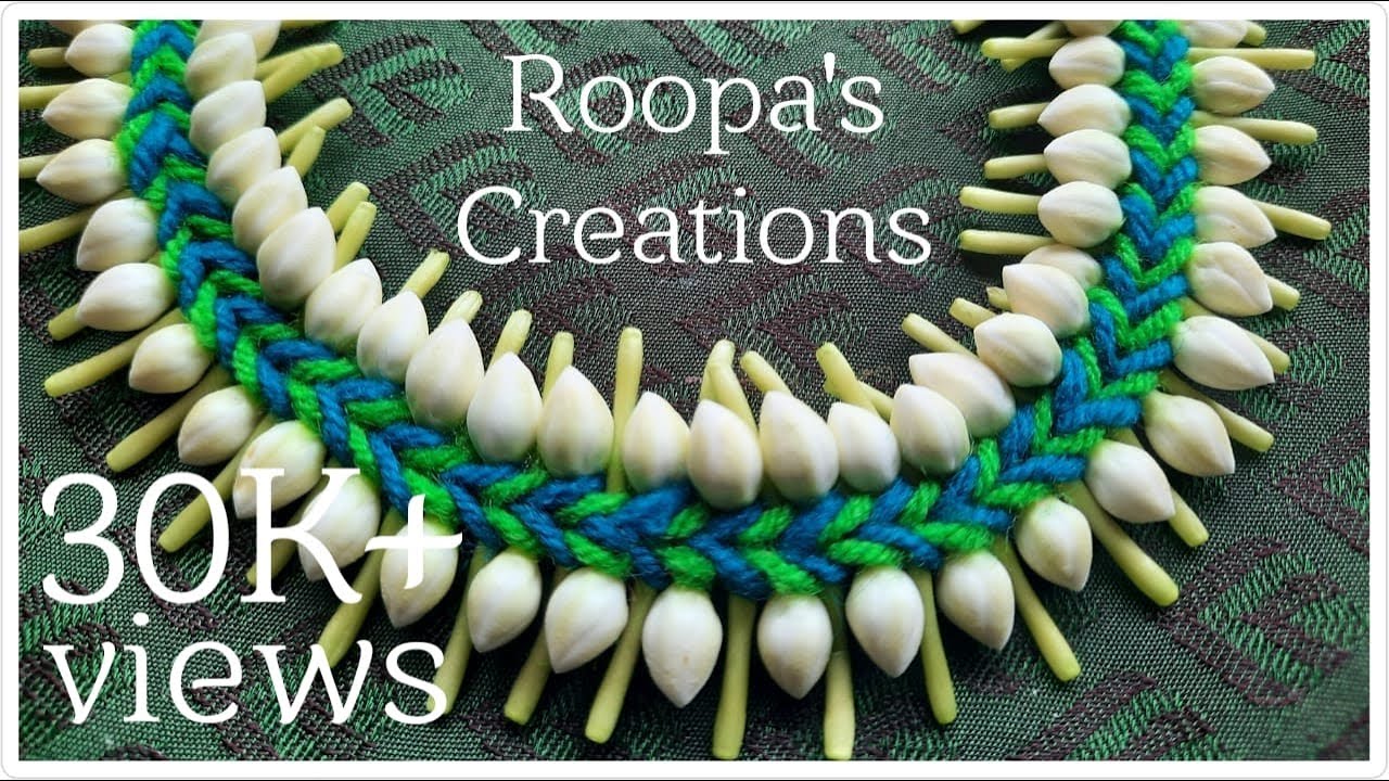 Flower Garland: Together | Crepe Jasmine (nandibattalu) | Roopa's Creations