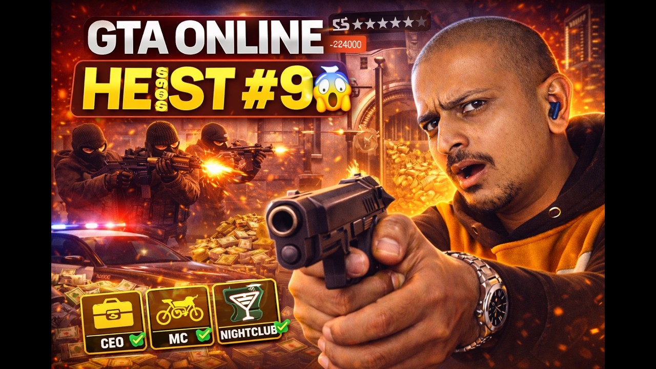 GTA ONLINE LIVE 🔴 | HEIST MODE ON 😳💰 | Shorts Me Live Aao! part-10
