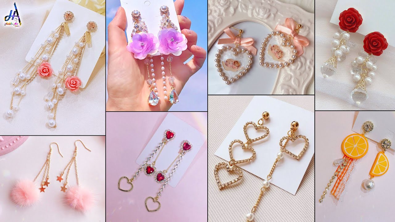 Cute Fancy!!.. Daily Wear & Party Wear DIY Earrings Making At Home