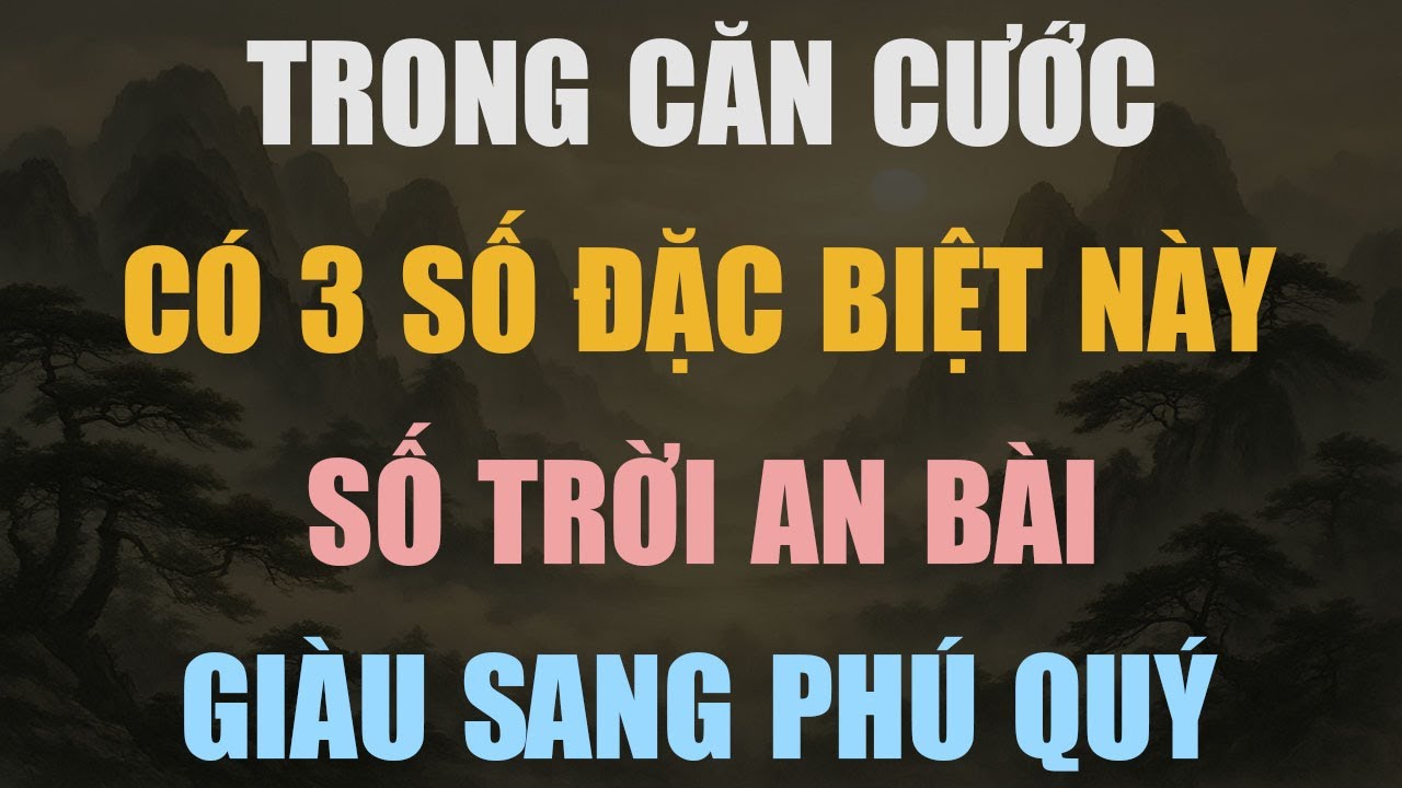 RẤT ÍT NGƯỜI CÓ 3 SỐ NÀY TRONG CĂN CƯỚC CÔNG DÂN – AI SỞ HỮU ĐỀU ĐƯỢC ĐỊNH MỆNH GIÀU SANG!