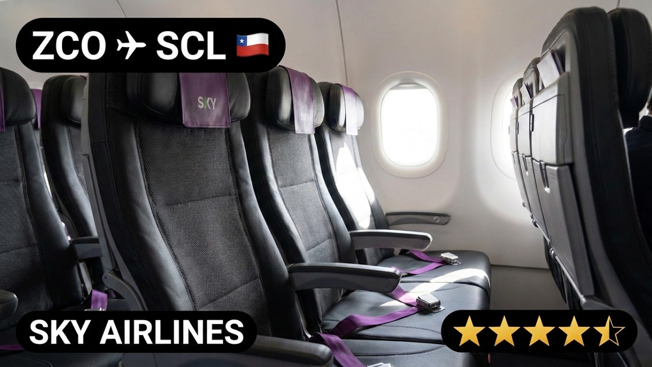 SKY Airlines H2 142 | 🇨🇱 Temuco (ZCO) - Santiago (SCL) 🇨🇱 | Airbus A320 neo | Economy