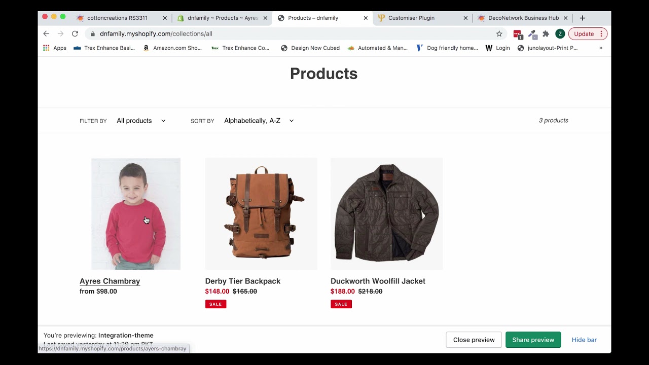 Shopify Plugin for DecoNetwork