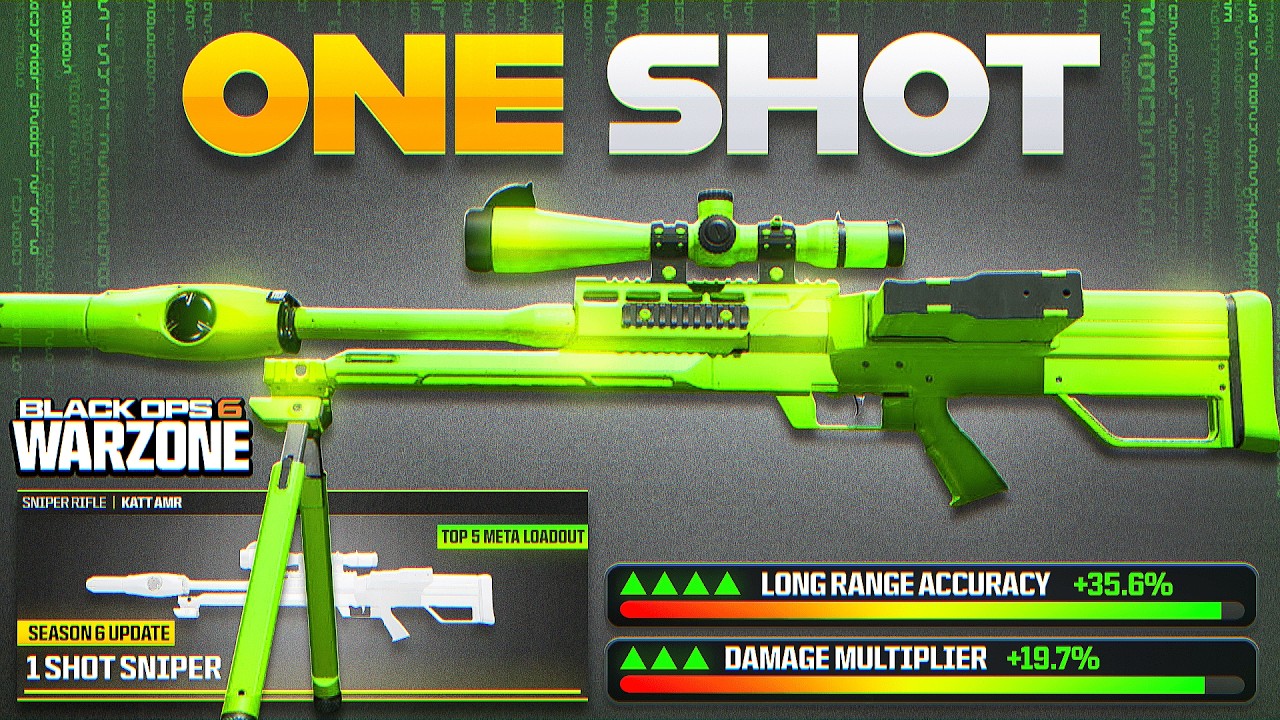 I Found the BEST KATT AMR LOADOUT in WARZONE BO6 for SEASON 6! (Best Warzone 3 Sniper Class)