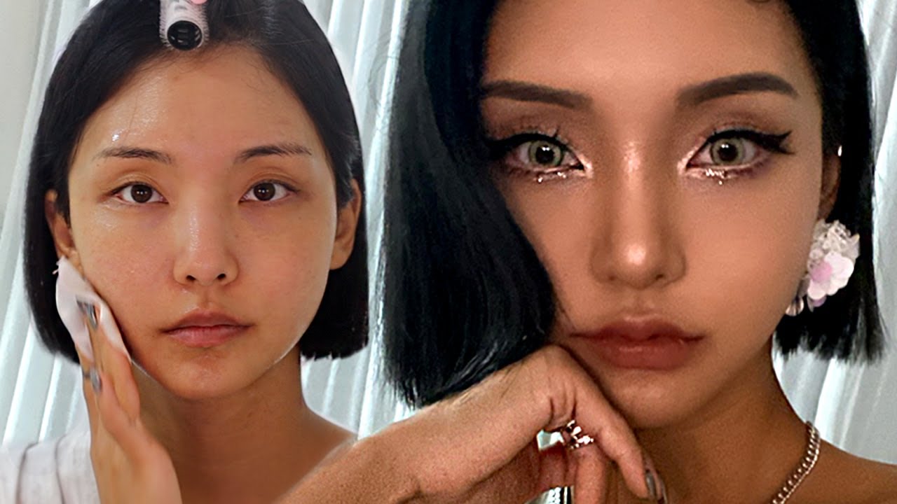 💇🏻‍♀️싹뚝! 단발머리 메이크업 (*펄 땡이 자아아안뜩)  /jella 젤라