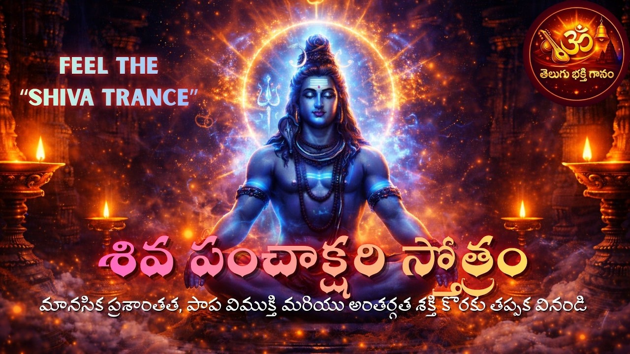 Shiva Panchakshari Stotram  | 🔱 Shiva Bhakti Trance | Powerful Fast Version | Telugu Bhakti Gaanam