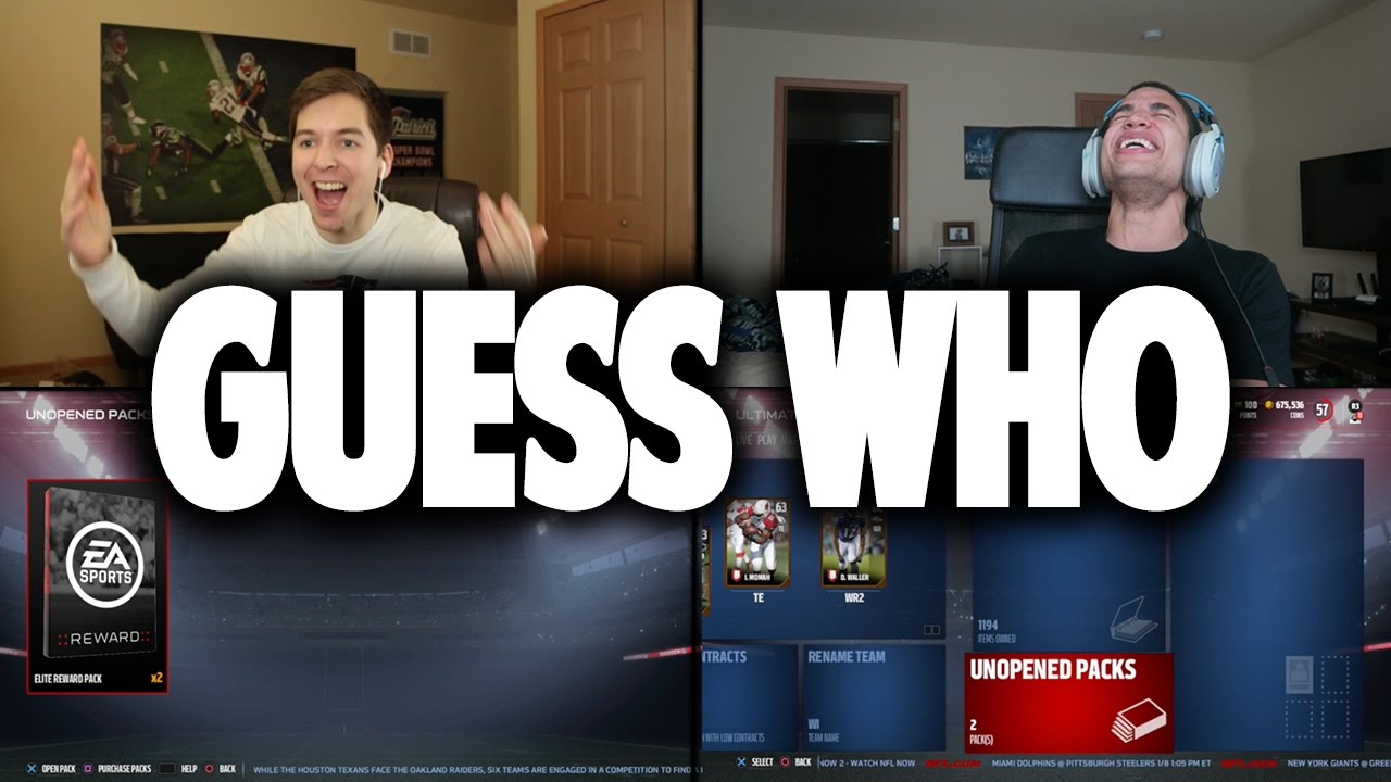GUESS WHO MADDEN W/ DISGUSTING SMOOTHIE FORFEIT!! MADDEN 17