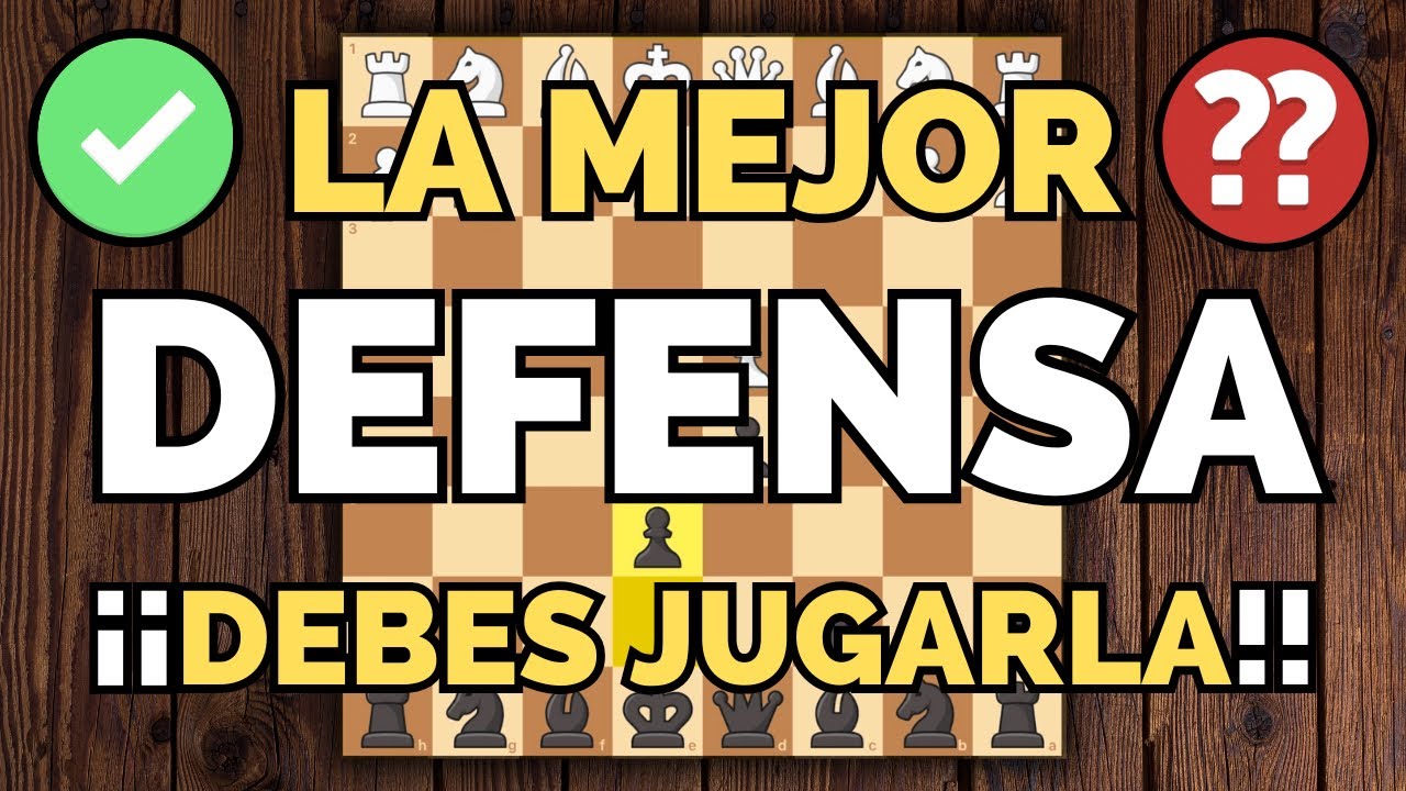 LA MEJOR DEFENSA con NEGRAS contra D4 (Pe&oacute;n Dama)