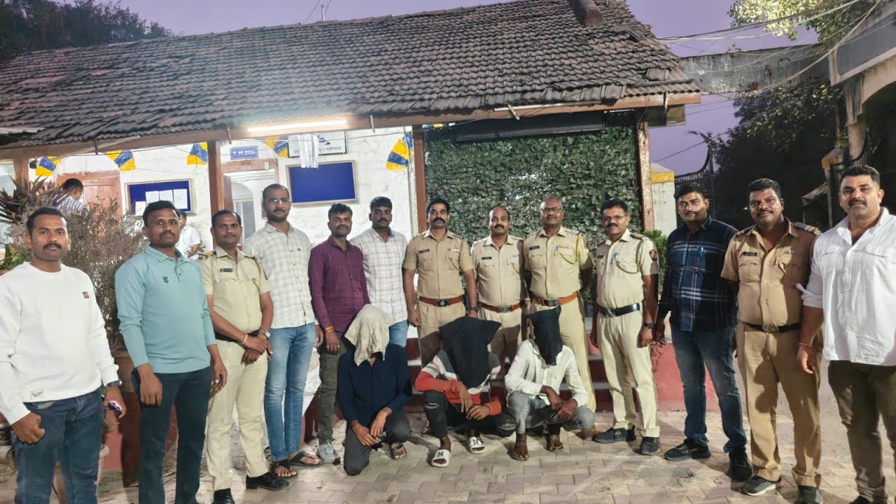 राहुरी पोलिसांकडुन १५ वर्षीय अल्पवयीन मुलीची रामशेज किल्ला परिसरातून सुटका मुख्य आरोपीसह तिघांना अटक