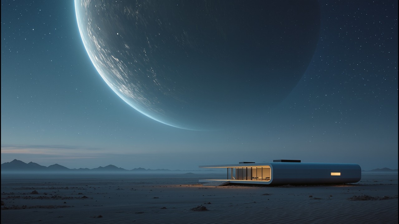 Sci-Fi Sleep Ambience Under a Giant Planet 🌌 | 4K Space Ambient Relaxation