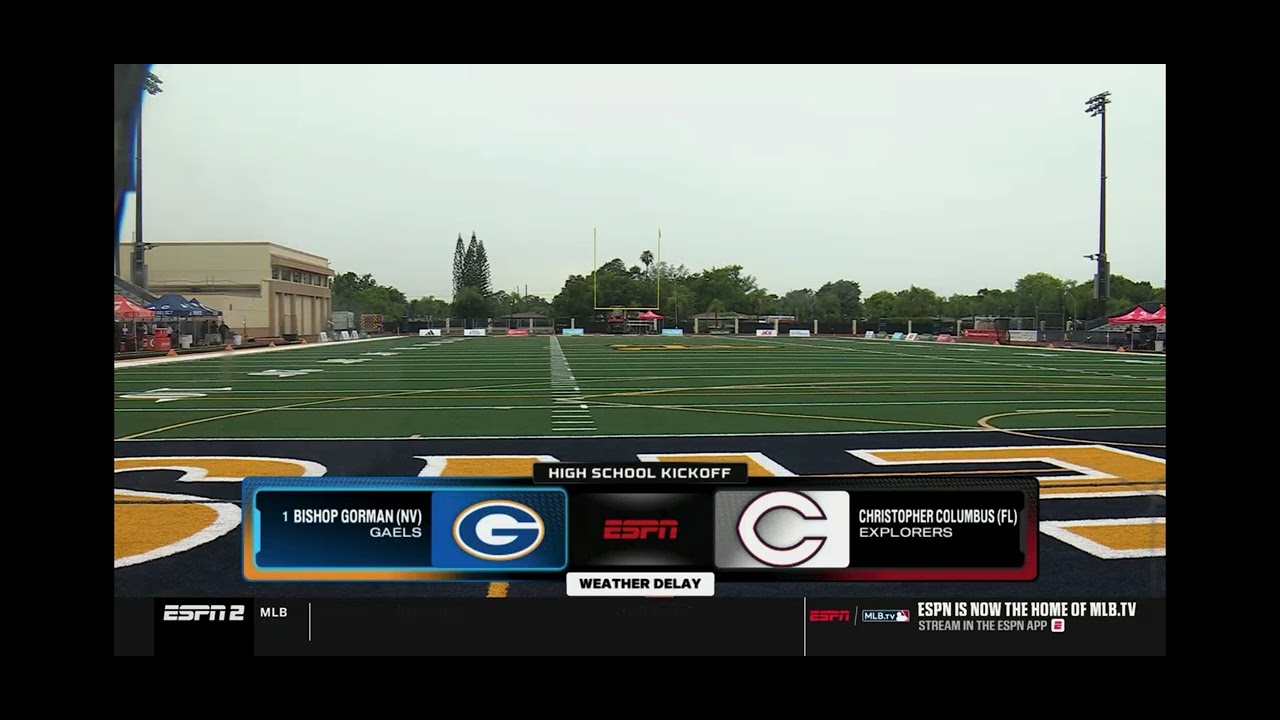Школьный футбол на ESPN2: Bishop Gorman против Christopher Columbus