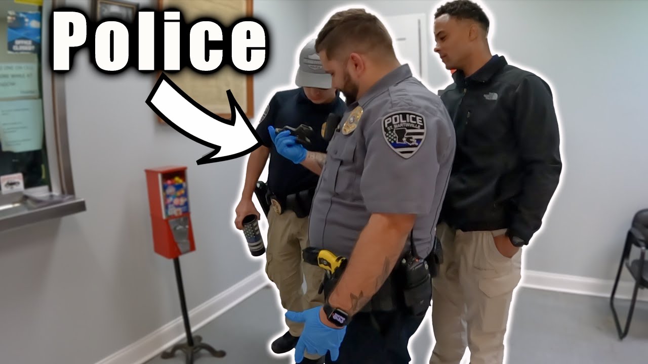 Magnet Fishing BEHIND A Police Station - Criminal Evidence Recovered (Gun Hand Delivered To Police)