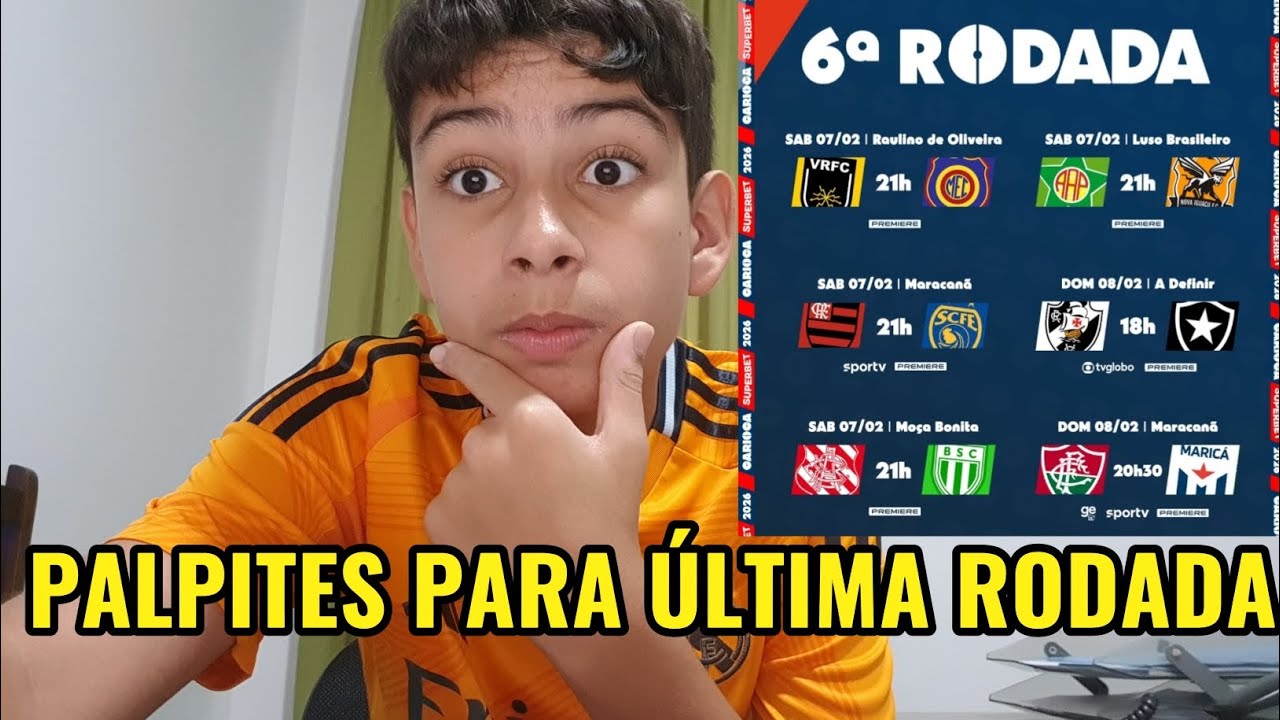 Palpites para a última rodada do Campeonato Carioca! Flamengo vai ficar de fora?