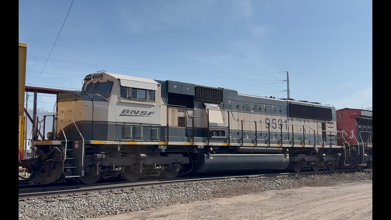 Another BN SD70MAC and A Busy Day. 2/14/26 Part 1