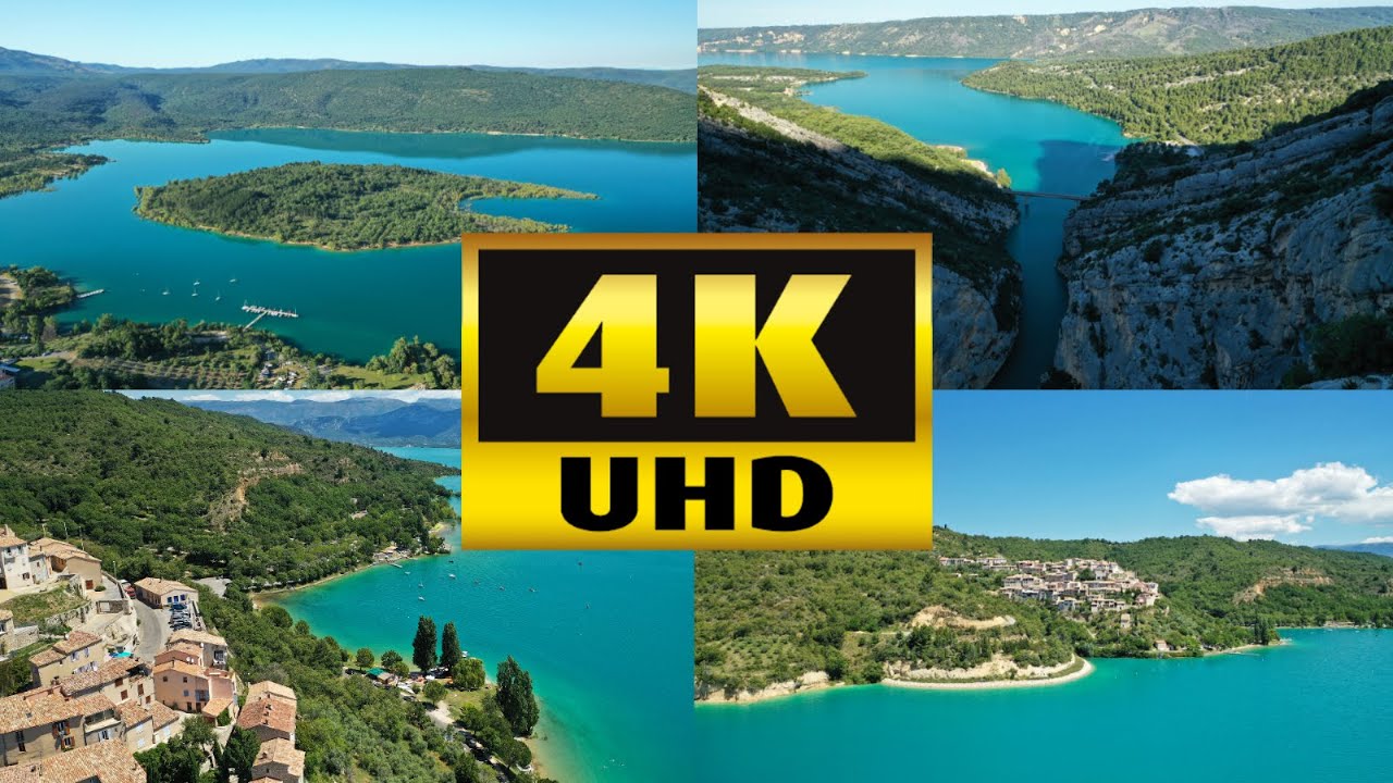 LAC DE SAINTE CROIX - VERDON - FILME PAR DRONE EN 4K - (juin 2020)