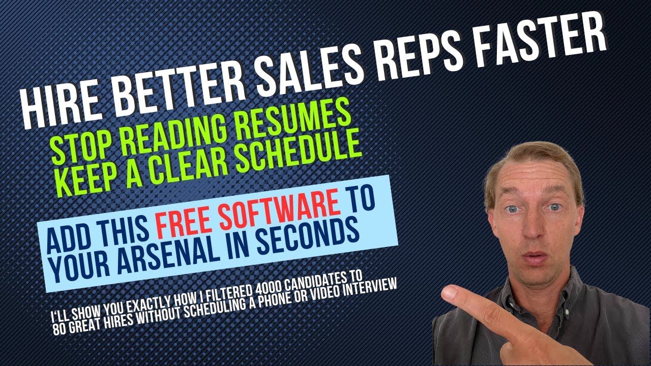 How I hired 80 sales reps from 4,000 applications!