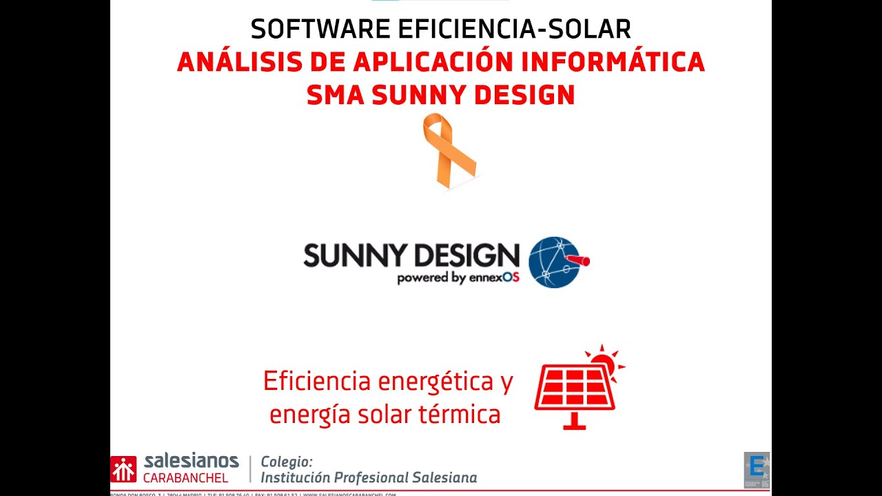 Análisis de aplicación informática SMA Sunny Design