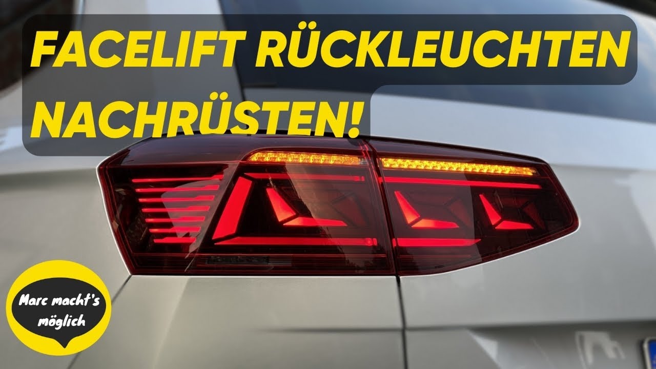 VW Passat 3G B8 Facelift R-line Rückleuchten nachrüsten | retrofit tail lights & light show tutorial