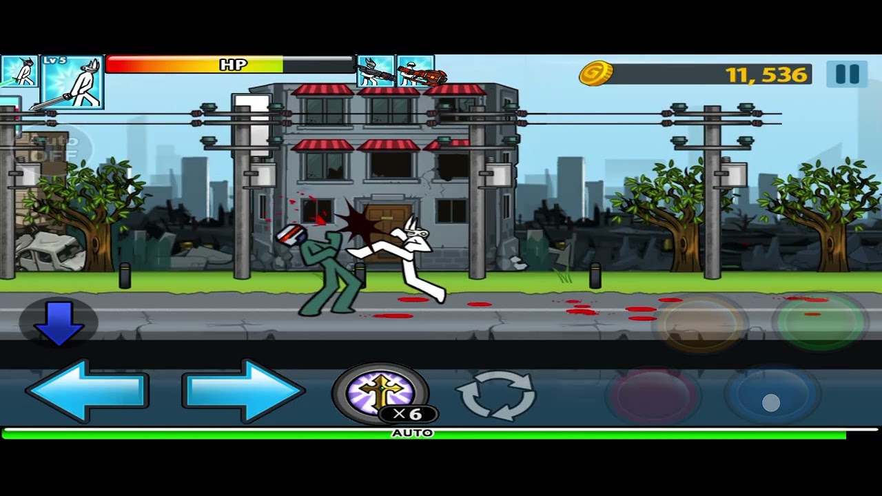 Anger Of Stick 4:Swordman Lvl 5 VS Boss F-145