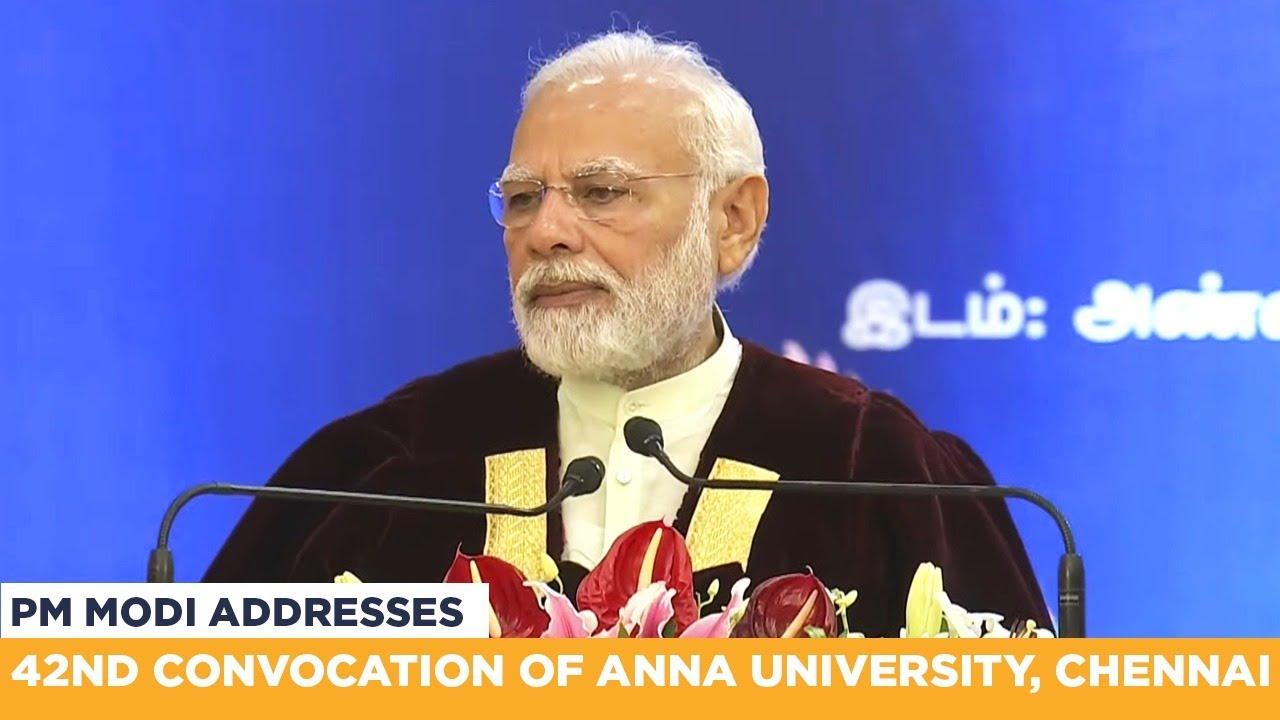 PM Modi addresses 42nd Convocation of Anna University, Chennai
