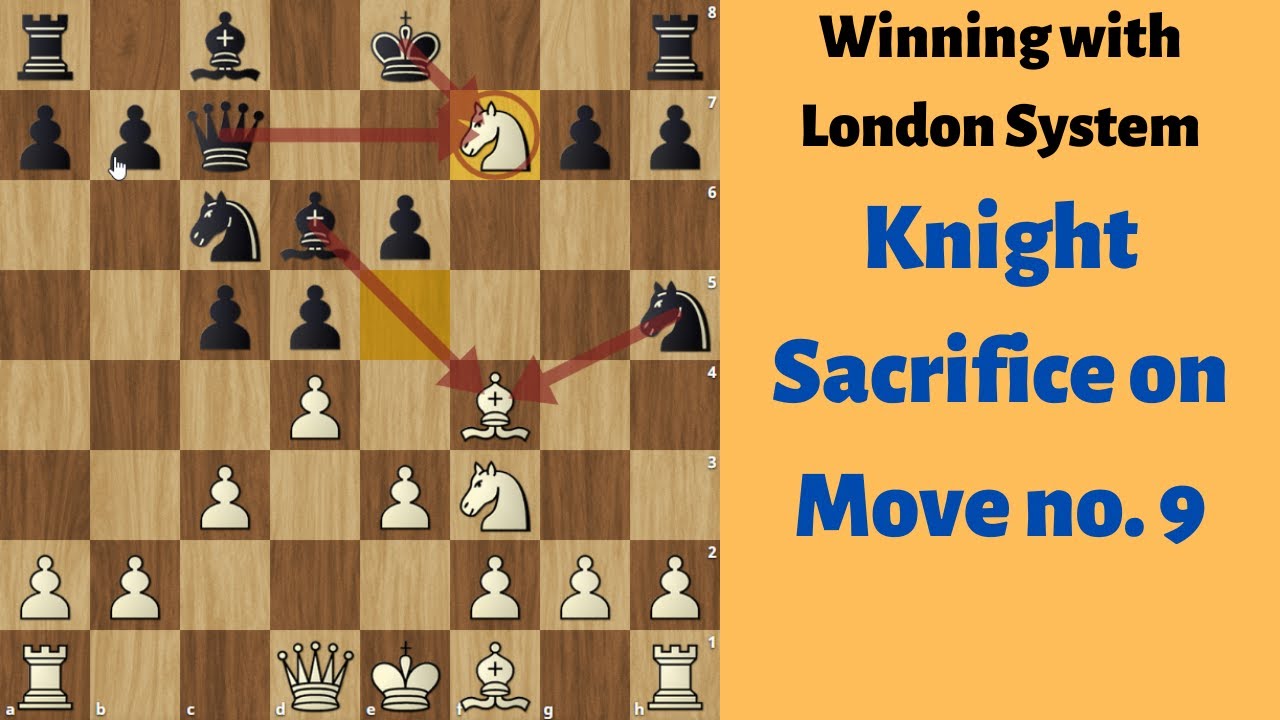 Knight Sacrifice on Move no  9 : Winning with London System : Abdulrahman A Masrahi vs Octavio Croes