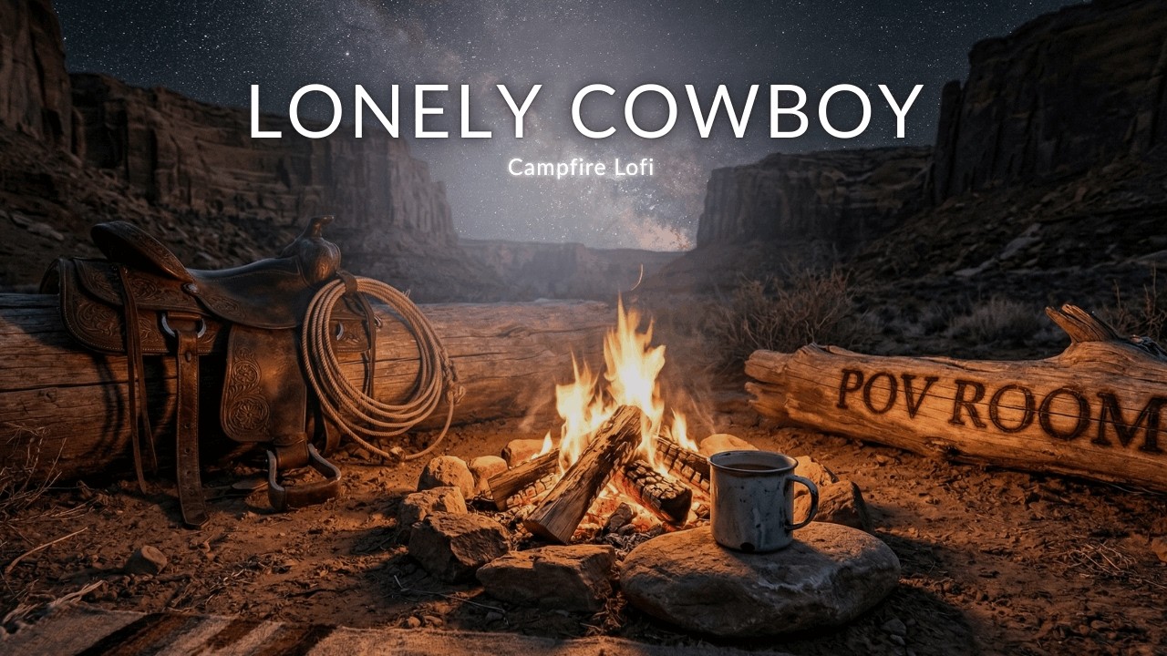 POV: Lone Cowboy by the Campfire 🏜️ Wild West Lofi / RDR2 Vibe (1 Hour)